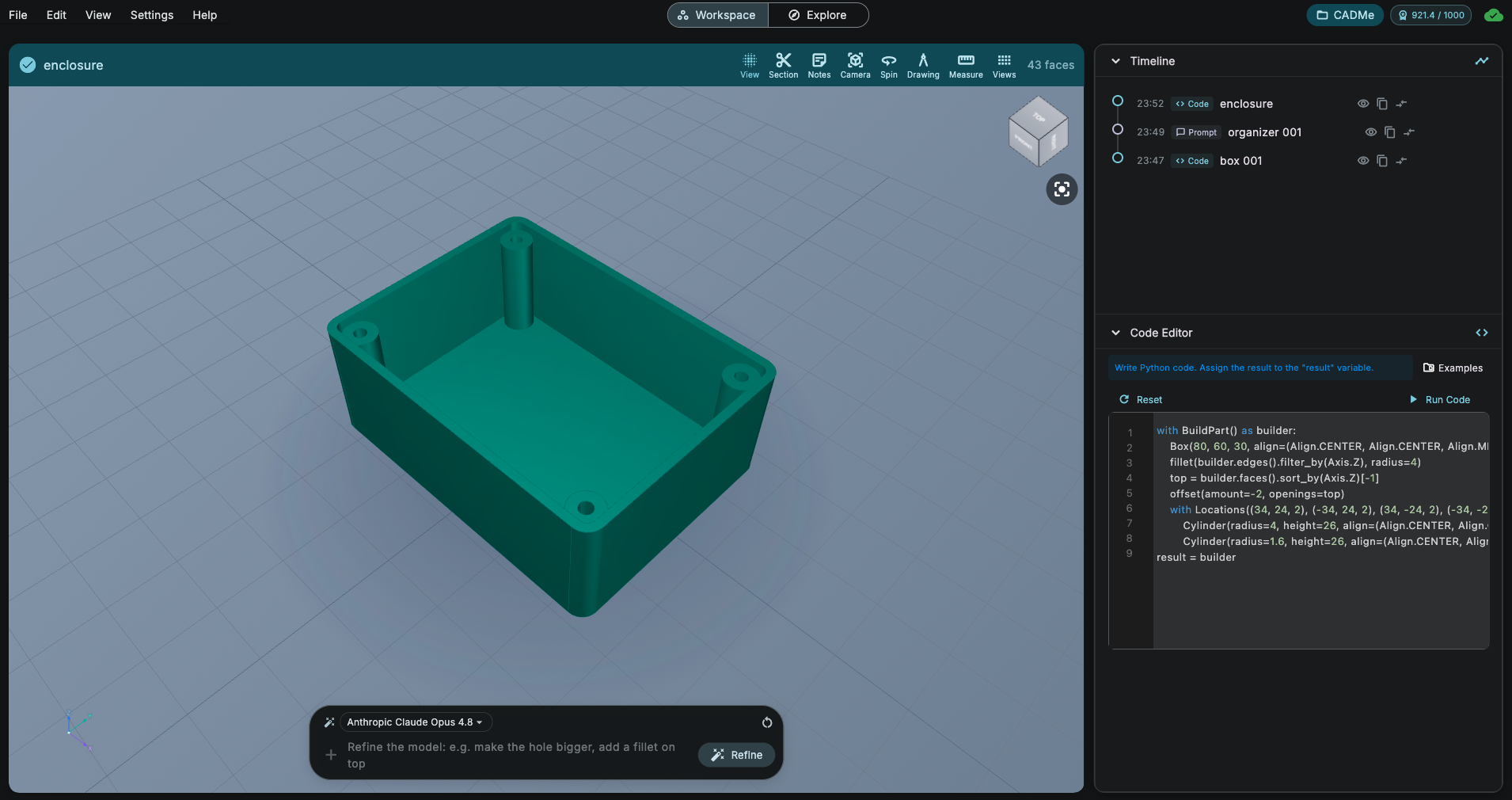 ArgilCAD ile parametrik 3B model üretimi